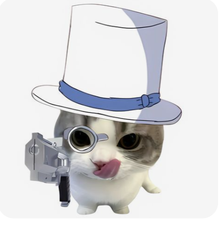Kaito Kid Cat Sticker