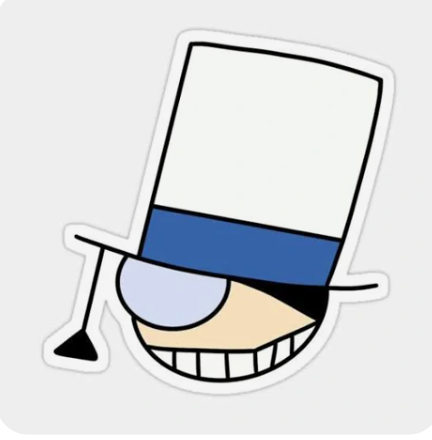 Kaito Kid Hat Logo Sticker